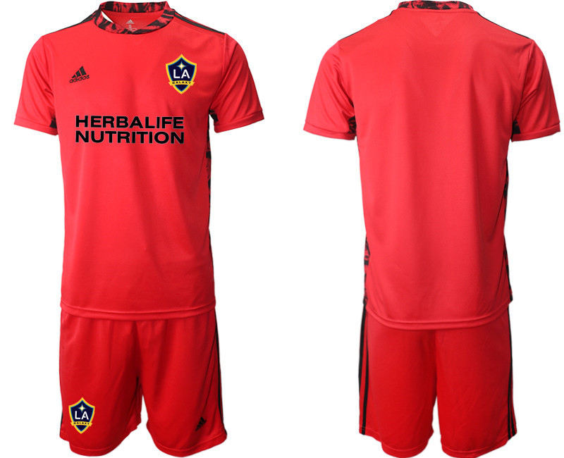 2020 21 Los Angeles Galaxy Red Goalkeeper Soccer Jerseys