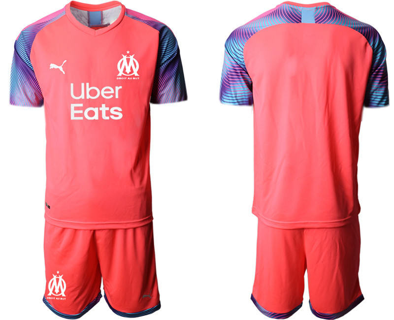 2020 21 Marseilles Pink Goalkeeper Soccer Jersey