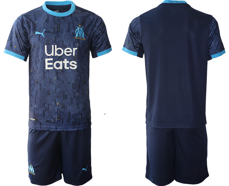 2020 21 Olympique de Marseille Away Soccer Jersey