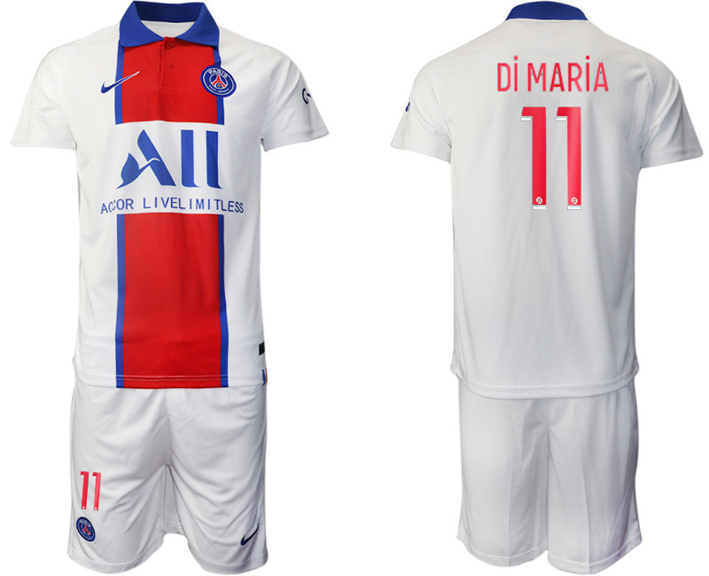 2020 21 Paris Saint Germain 11 Di MARiA Away Soccer Jersey