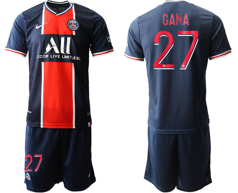 2020 21 Paris Saint Germain 27 GANA Home Soccer Jerseys