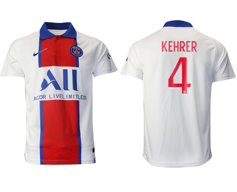 2020 21 Paris Saint Germain 4 KEHRER Away Thailand Soccer Jersey