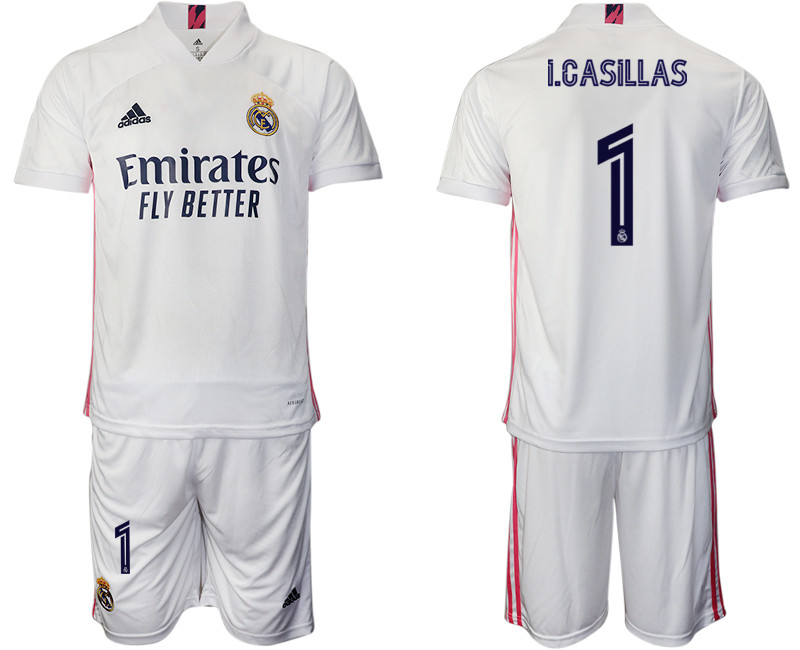 2020 21 Real Madrid 1 I.CASILLAS Home Soccer Jersey