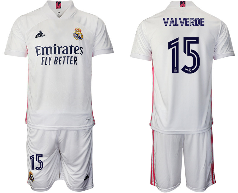 2020 21 Real Madrid 15 VALVERDE Home Soccer Jersey