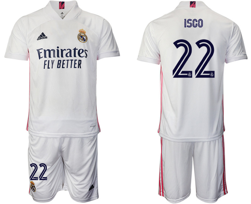 2020 21 Real Madrid 22 ISCO Home Soccer Jersey