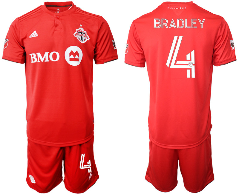 2020 21 Toronto FC 4 BRADLEY Home Soccer Jersey