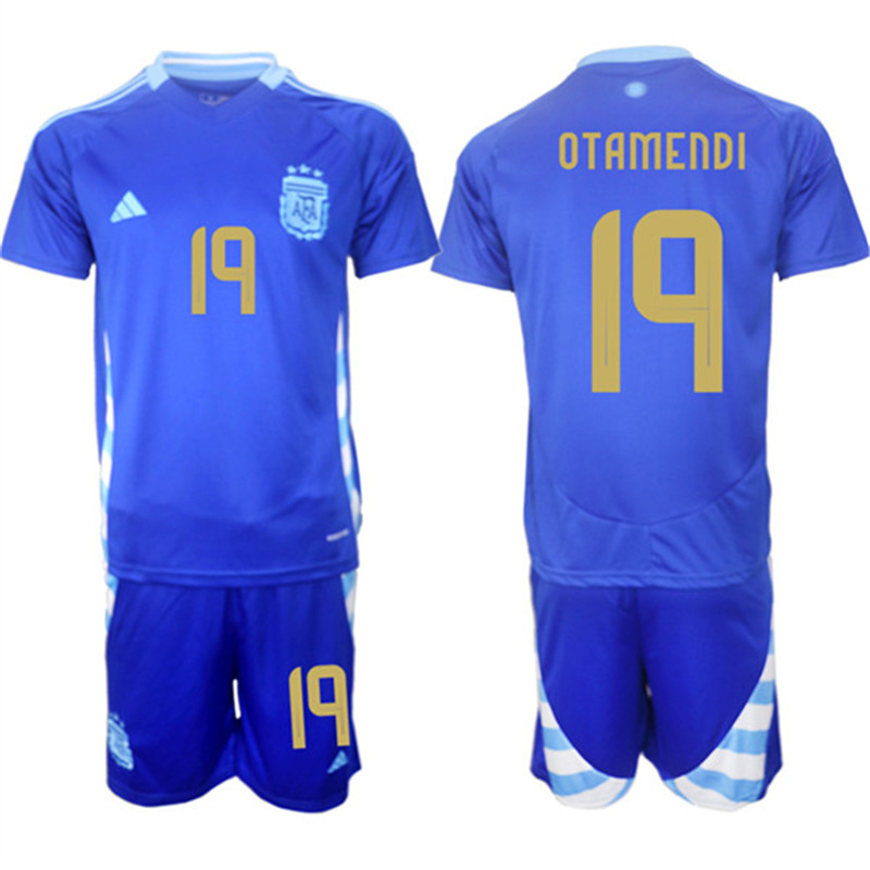 2024 25 Argentina 19 OTAMENDI Away Soccer Jersey