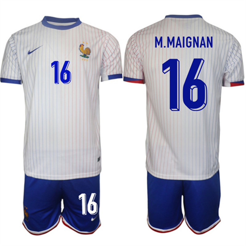 2024 25 France 16 Steve Mandanda Away Soccer Jersey
