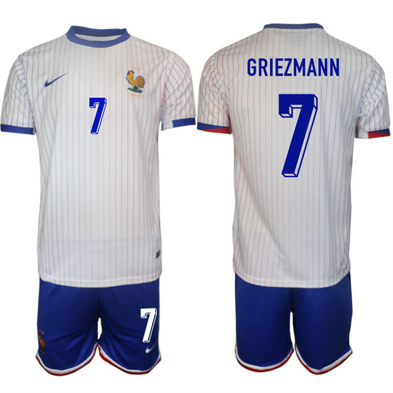 2024 25 France 7 Antoine Griezmann Away Soccer Jersey