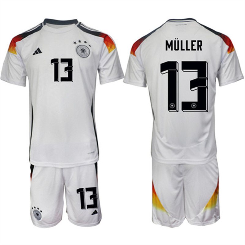 2024 25 Germany 13 Thomas Muller Home Soccer Jersey