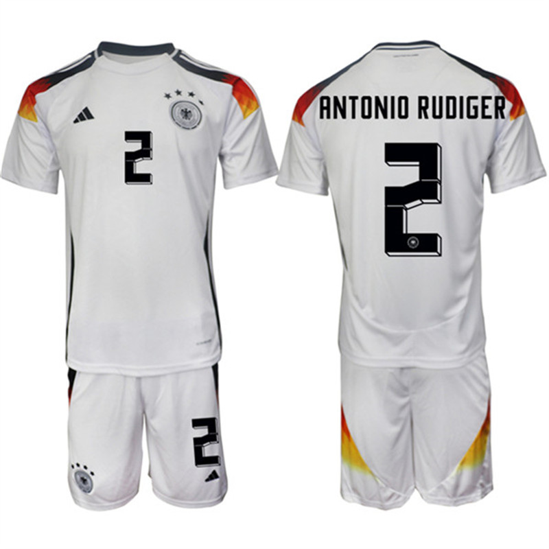 2024 25 Germany 2 Antonio Rudiger Home Soccer Jersey