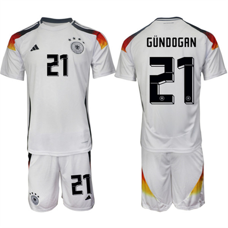 2024 25 Germany 21 llkay Gundogan Home Soccer Jersey