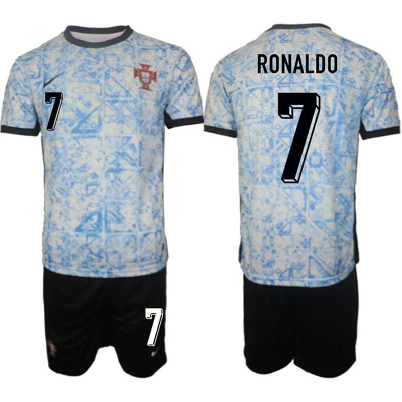 2024 25 Portugal 7 Ronaldo Away Soccer Jersey