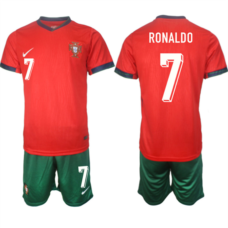 2024 25 Portugal 7 Ronaldo Home Soccer Jersey