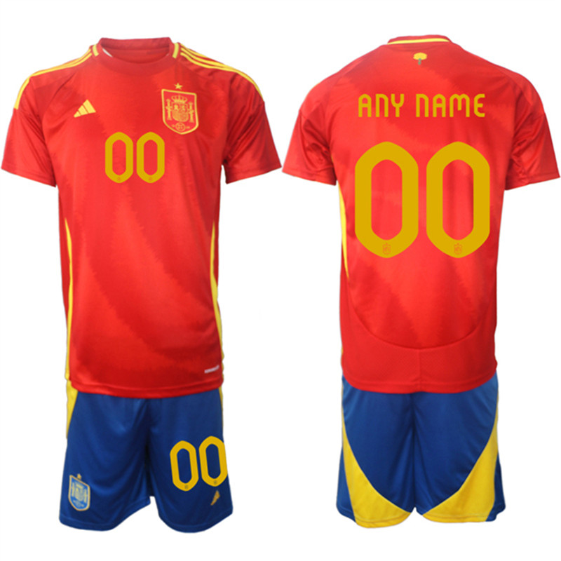 2024 25 Spain Custom Home Soccer Jersey