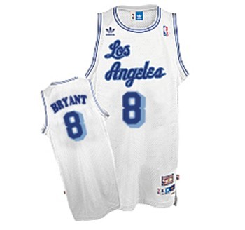 Minneapolis Lakers #8 Kobe Bryant Soul Swingman Home White Jersey
