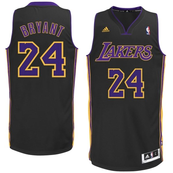  NBA 24 Kobe Bryant Los Angeles Lakers Pride Fashion Swingman Black Jersey