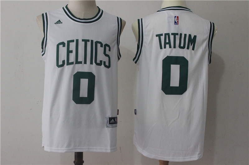  NBA Boston Celtics #0 Jayson Tatum New Revolution 30 Swingman White Jersey