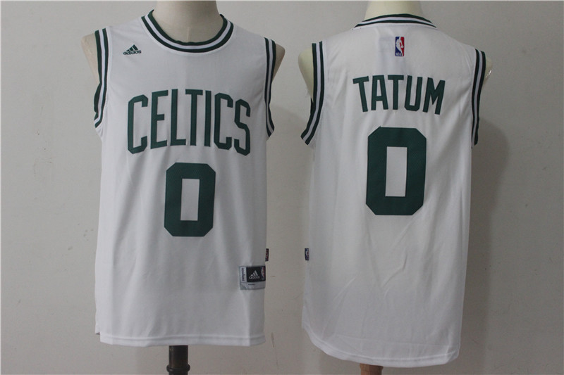  NBA Boston Celtics #0 Jayson Tatum New Revolution 30 Swingman White Jersey