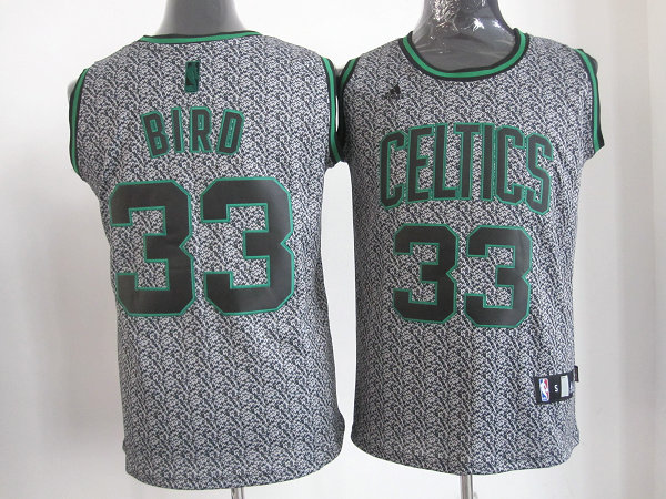  NBA Boston Celtics 33 Larry Bird Static Fashion Swingman Jersey