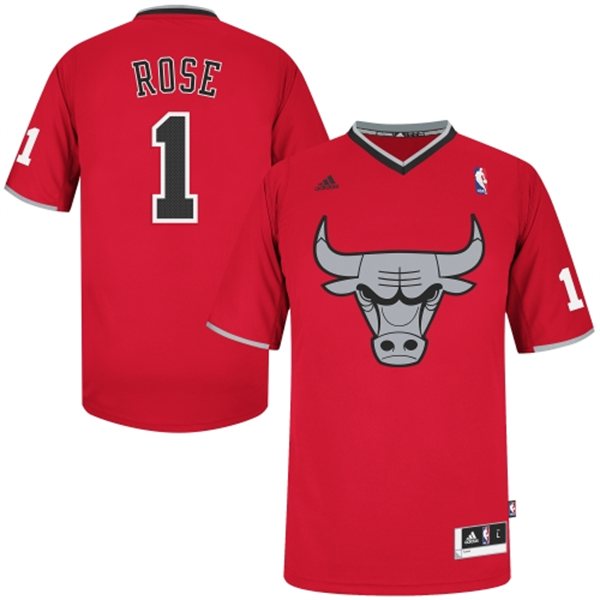  NBA Chicago Bulls 1 Derrick Rose 2013 Christmas Day Fashion Swingman Red Jersey