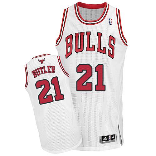  NBA Chicago Bulls 21 Jimmy Butler New Revolution 30 Swingman White Jerseys