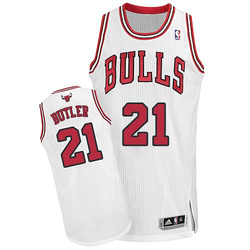  NBA Chicago Bulls 21 Jimmy Butler New Revolution 30 Swingman White Jerseys