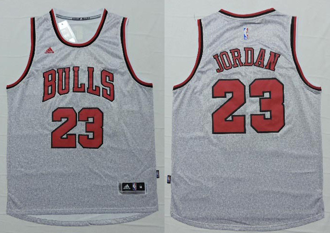  NBA Chicago Bulls 23 Michael Jordan Jersey New Revolution 30 Swingman Road grey Jersey