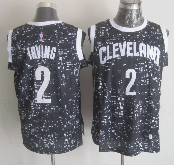  NBA Cleveland Cavaliers 2 Kyrie Irving Black City Luminous Jersey