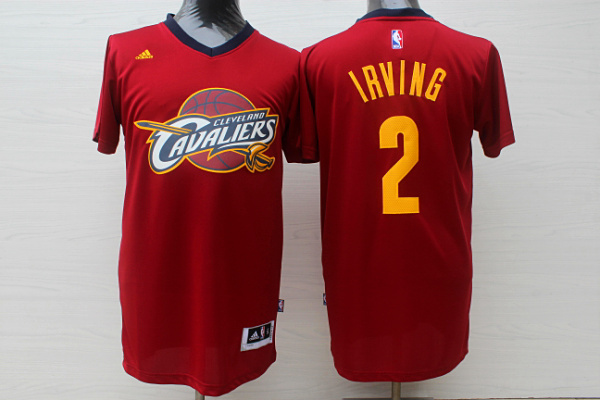  NBA Cleveland Cavaliers 2 Lebron James New Revolution 30 Swingman Red Jersey with Sleeve