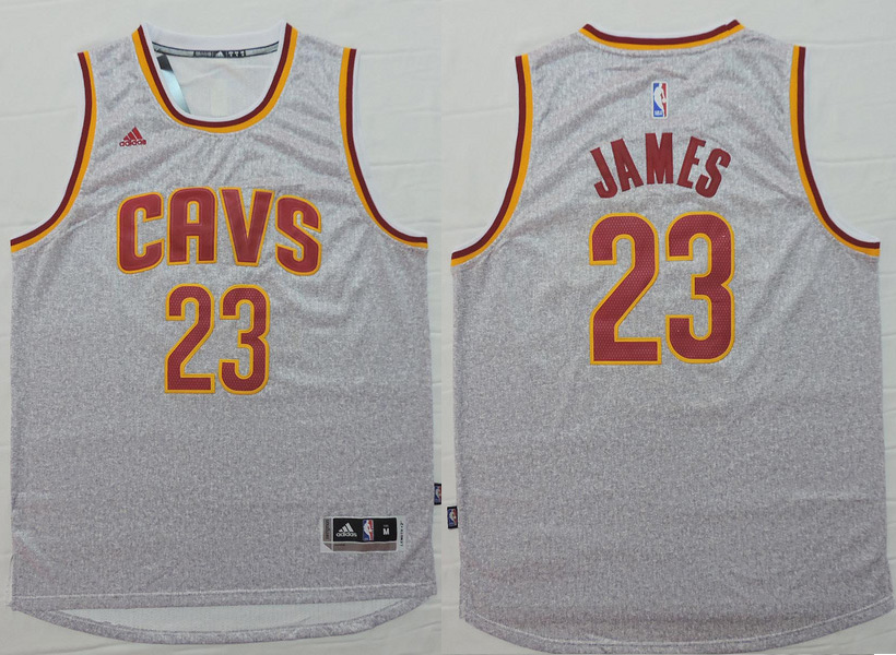  NBA Cleveland Cavaliers 23 Lebron James Jersey New Revolution 30 Swingman Road grey Jersey