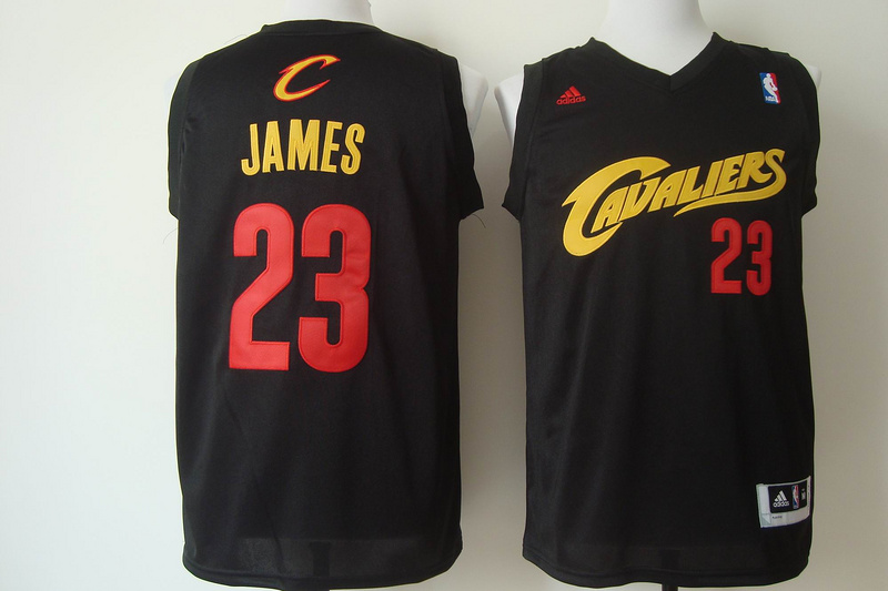  NBA Cleveland Cavaliers 23 Lebron James New Revolution 30 Swingman Black Jersey