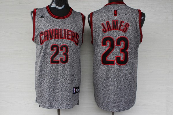  NBA Cleveland Cavaliers 23 Lebron James Static Fashion Swingman Jersey