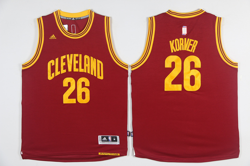  NBA Cleveland Cavaliers 26 Kyle Korver jersey New Revolution 30 Swingman Red Jersey