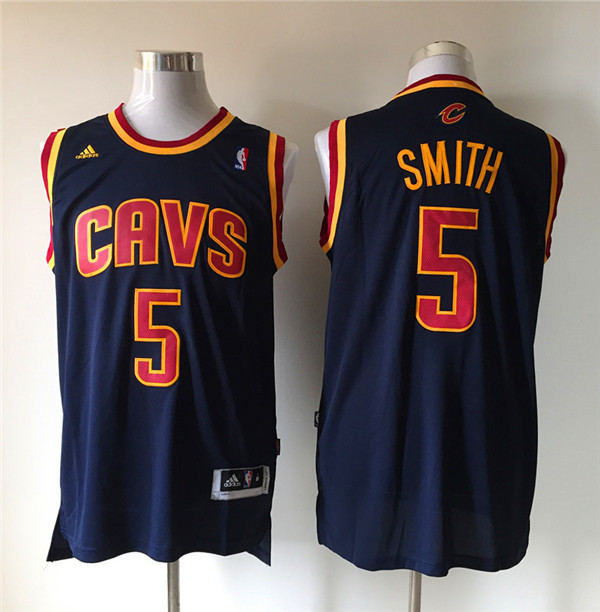  NBA Cleveland Cavaliers 5 Jr Smith New Revolution 30 Swingman Blue Jersey