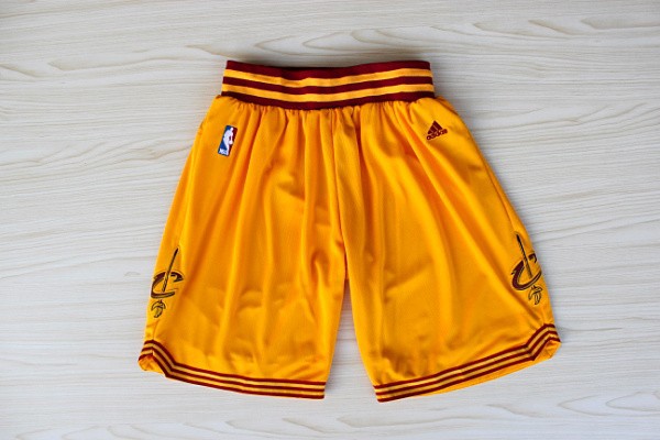  NBA Cleveland Cavaliers New Revolution 30 Swingman Yellow Short