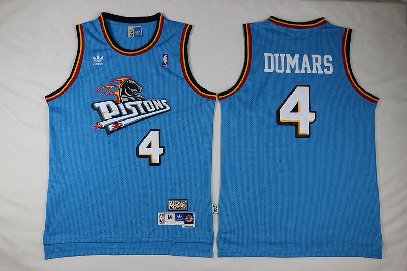  NBA Detroit Pistons 4 Joe Dumars Swingman Throwback Blue Jersey