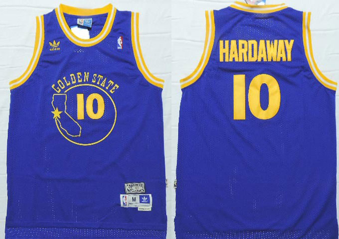  NBA Golden State Warriors 10 Tim Hardaway Throwback Swingman Blue Jersey