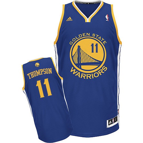  NBA Golden State Warriors 11 Klay Thompson New Revolution 30 Swingman Blue Jersey