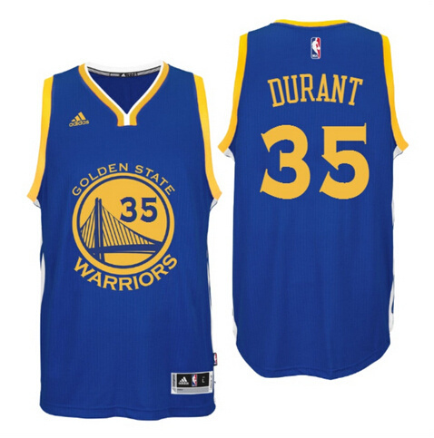  NBA Golden State Warriors 35 Kevin Durant New Revolution 30 Swingman Road Blue Jersey