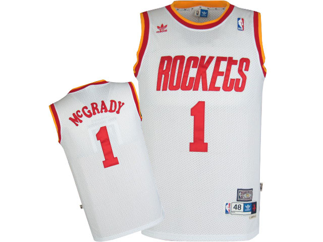  NBA Houston Rockets 1 Tracy McGrady Soul Swingman White Jersey