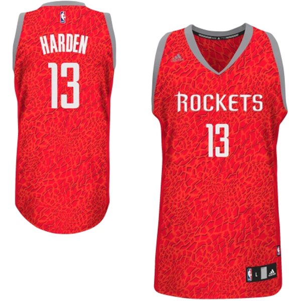  NBA Houston Rockets 13 James Harden Crazy Light Swingman Red Jersey