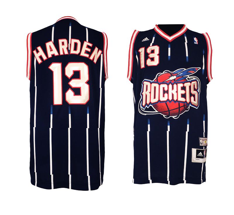  NBA Houston Rockets 13 James Harden Hardwood Classic Fashion Swingman Blue Jersey