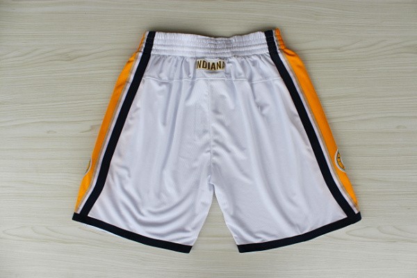  NBA Indiana Pacers New Revolution 30 Swingman Home White Shorts