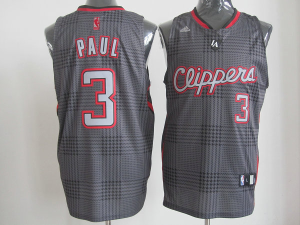  NBA Los Angeles Clippers 3 Chris Paul Black Square Swingman Jersey