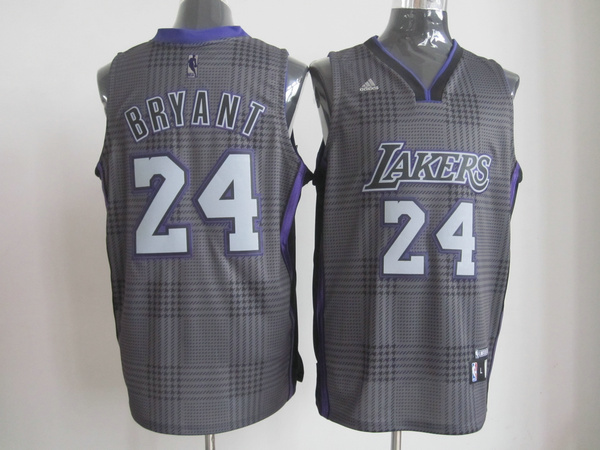  NBA Los Angeles Lakers 24 Kobe Bryant Swingman Black Square Jersey