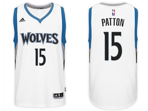  NBA Minnesota Timberwolves 15 Justin Patton Jersey New Revolution 30 Swingman Road White Jersey