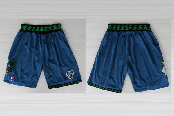  NBA Minnesota Timberwolves New Revolution 30 Throwback Blue Short