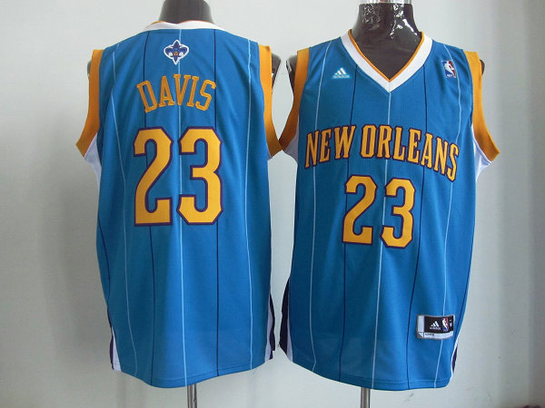  NBA New Orleans Hornets 23 Anthony Davis Swingman Road Blue Jersey
