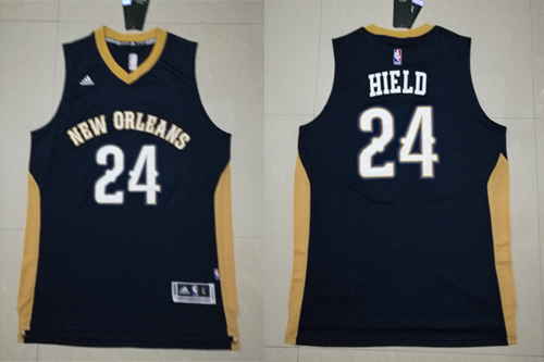  NBA New Orleans Pelicans 24 Buddy Hield New Revolution 30 Swingman Road Blue Jersey